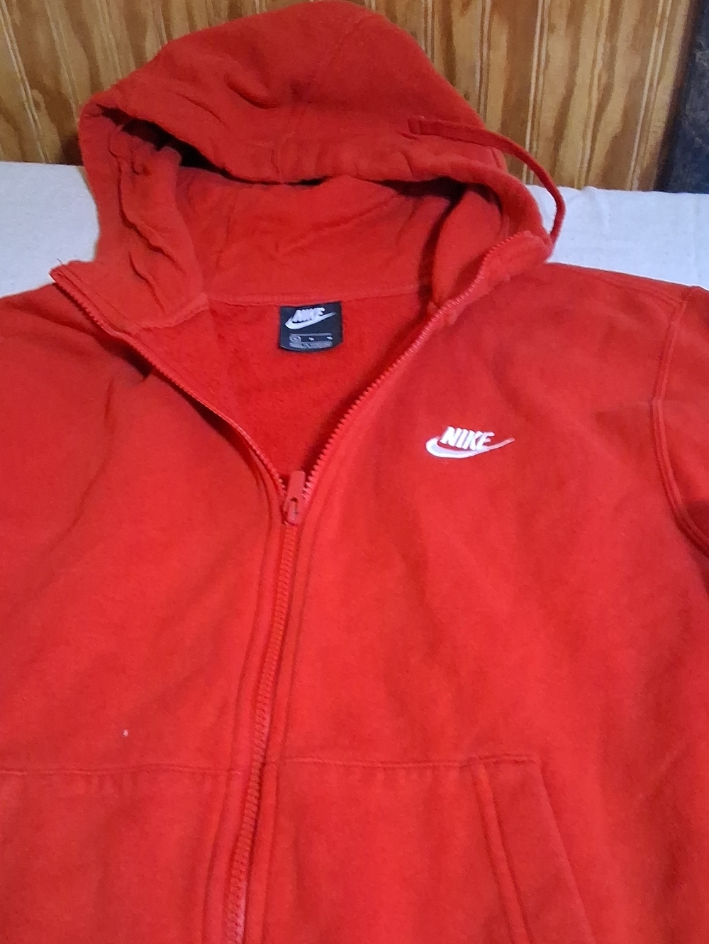 Nike Kids Bright Red Full-Zip Hoodie Jacket